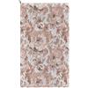 Pierre Tappeti Tappeto floreale moderno con fiori stilizzati DUBAI BEIGE ROSA CIPRIA in ciniglia multiuso lavabile antiscivolo cm.140x200