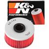 K&N Filtro Olio Powersports - Cartuccia 76x40mm compatibile con Yamaha (KN-144)