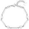 Brosway Bracciale Donna, Bracciale Rigido in Acciaio e Perle | Collezione Affinity - BFF164