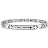 amorili Bracciale Uomo Acciaio e Oro Personalizzato con Incisione - Braccialetto Uomo Personalizzabile in Acciaio Inox - Inciso con Nome Data Frase - Idea Regalo Uomo bcc3189