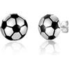 DEKALN Orecchini a perno in argento per ragazze, a forma di calcio, baseball, basket, pallavolo, regalo di Natale, compleanno, laurea, per donne, adolescenti, ragazze e ragazzi