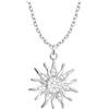 Sofia Milani - Collana da Donna in Argento 925 - con Pietra Zircone - Ciondolo a Sole