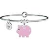 KIDULT - Bracciale Donna - Maialino | Ricchezza - Animal Planet - 731500