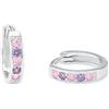 Amor Orecchini a cerchio per bambine in argento Sterling 925, con zirconi sintetici, forniti in una confezione regalo per gioielli