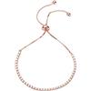 PAVOI Bracelet Classic da tennis da donna placcato oro 14 K | Slider regolabile
