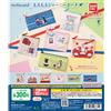 BANDAI Mofusand Fluffy Journey Pouch Set di 6 Gashapon Cat Design