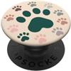 Love Dogs Gear Love Dogs Cute Neutral Colors Combo Paw Print Design PopSockets PopGrip Adesivo