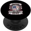 Cool And Funny Designs for Moms And Dads Husband Daddy Protector Hero PopSockets PopGrip Adesivo