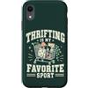 Thrift Store Findin Custodia per iPhone XR Divertente parsimonioso Sport preferito Vintage Amante dell'usato
