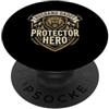 Cool And Funny Designs for Moms And Dads Husband Daddy Protector Hero PopSockets PopGrip Adesivo