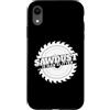 Miftees Carpenter Tees Custodia per iPhone XR Falegnameria divertente Sawdust Is Man Glitter