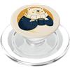Cocoa Season Press Orso crema con una tazza di cacao per gli amanti del Natale PopSockets PopGrip per MagSafe