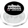 Amman Jordan Travel Souvenirs Amman Jordan Skyline Badge souvenir da viaggio PopSockets PopGrip per MagSafe