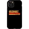 AmaStyle Co. Custodia per iPhone 11 Pro GREGORY Nome Idea Personalizzata Uomo Retro Vintage GREGORY