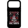 Ugly Christmas Solstice Metal Christmas Custodia per iPhone 17 Pro Max Ave Santa Baphomet Solstizio Pagano Gotico Brutto Natale