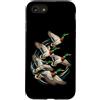Bahaa's Tee Custodia per iPhone SE (2020) / 7/8 Flying Mallard Ducks Waterfowl Migration Wildlife Bird Art