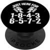 V8 Drag Racing & Funny Mechanic Gifts Me Proprio qui per 1-8-4-3-6-5-7-2 Firing Order Big Block Garage PopSockets PopGrip Adesivo