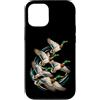 Bahaa's Tee Custodia per iPhone 12/12 Pro Flying Mallard Ducks Waterfowl Migration Wildlife Bird Art