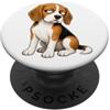 Beagle Side Eye Funny Dog Cartoon 1799_26_settembre_103av PopSockets PopGrip Adesivo