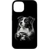 Funny Coffee Lover Border Collie Owner D Custodia per iPhone 13 Border Collie amante dei cani divertente bere caffè amante