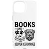 Funny Bouvier des Flandres And Book Desi Custodia per iPhone 15 Libri e Bouvier des Flandres Funny Bouvier des Flandres