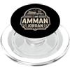 Amman Jordan Travel Souvenirs Souvenir di viaggio con emblema Amman Giordania crema PopSockets PopGrip per MagSafe