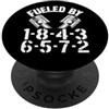 V8 Drag Racing & Funny Mechanic Gifts Me Alimentato da 1-8-4-3-6-5-7-2 Ordine di cottura V8 Big Block Garage PopSockets PopGrip Adesivo