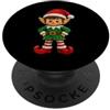 Christmas Santa Brick Builder Kids Elf Kids Block Building Master Builder Mattone Natale PopSockets PopGrip Adesivo