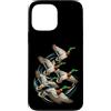Bahaa's Tee Custodia per iPhone 13 Pro Max Flying Mallard Ducks Waterfowl Migration Wildlife Bird Art