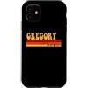 AmaStyle Co. Custodia per iPhone 11 GREGORY Nome Idea Personalizzata Uomo Retro Vintage GREGORY