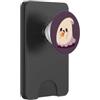 Little Boo Studio Plum Ghost Mangiare Candy Corn Kawaii per gli amanti di Halloween PopSockets PopWallet per MagSafe