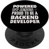 Backend Developer Job Jesus Follower Des Creato da Jesus Orgoglioso di essere Christian Sviluppatore Backend PopSockets PopGrip Adesivo