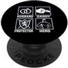 Cool And Funny Designs for Moms And Dads Husband Daddy Protector Hero PopSockets PopGrip Adesivo