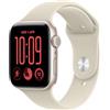 Apple Watch SE 3 GPS + Cellular 44 mm | Cassa in alluminio galassia con Cinturino Sport sabbia - M/L