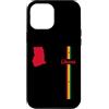 MASH MOSH Custodia per iPhone 12 Pro Max Ghana, mappa, silhouette, bandiera, strisce, ghanese, orgoglio