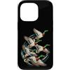 Bahaa's Tee Custodia per iPhone 13 Pro Flying Mallard Ducks Waterfowl Migration Wildlife Bird Art
