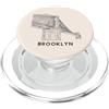 New York Threads Studio Disegno a mano del ponte di Brooklyn New York disegno PopSockets PopGrip per MagSafe
