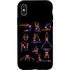 Afro Girl Yoga Classes Pilates Black Pri Custodia per iPhone X/XS Le donne afroamericane Yoga pone la meditazione Juneteenth