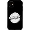 Miftees Carpenter Tees Custodia per iPhone 11 Falegnameria divertente Sawdust Is Man Glitter