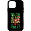 Ugly Christmas Gift For December Winter Custodia per iPhone 12 mini Duck The Halls Buon Natale Buone feste Natale Anatra