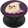 Little Boo Studio Plum Ghost Mangiare Candy Corn Kawaii per gli amanti di Halloween PopSockets PopGrip Adesivo