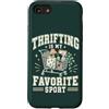 Thrift Store Findin Custodia per iPhone SE (2020) / 7/8 Divertente parsimonioso Sport preferito Vintage Amante dell'usato