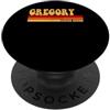 AmaStyle Co. GREGORY Nome Idea Personalizzata Uomo Retro Vintage GREGORY PopSockets PopGrip Adesivo