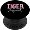 TeeaxArt Tie Dye teachers Gifts Tiger Squad Tie Dye torna a scuola apprezzamento delle donne PopSockets PopGrip Adesivo