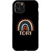 Bwili Personalized apparel Gifts Custodia per iPhone 11 Pro Tori Nome Personalizzato Divertente Donne Arcobaleno Tori