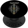 Chakra Meditation Yoga Designs ALIGNED FROM WITHIN Meditazione Yoga Chakra PopSockets PopGrip Adesivo