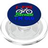 Tycoon Tees E-Bike Because I'm Old Senio E-Bike Because I'm Old - Divertente maglietta grafica per ciclisti anziani PopSockets PopGrip per MagSafe