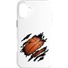 Retro Faith Coffee Western Apparel Co Fa Custodia per iPhone 16 Plus Pallacanestro Dentro Strappato