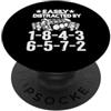 V8 Drag Racing & Funny Mechanic Gifts Me Facilmente distratto da 1-8-4-3-6-5-7-2 Firing Order V8 Garage PopSockets PopGrip Adesivo