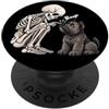 4SkeletonLovers Scheletro divertente Bouvier des Flandres Boop Halloween Amante dei cani PopSockets PopGrip Adesivo